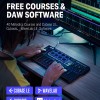Donner DMK25 Pro MIDI Keyboard Controller, 25 Mini Key Portable USB-C MIDI Keyboard with 8 Drum Pads, OLED Display, Personalized Touch Bar, Music Production Software and 40 Free Courses Donner DMK25 Pro MIDI Keyboard Controller, 25 Mini Key Portable USB-C MIDI Keyboard with 8 Drum Pads, OLED Display, Personalized Touch Bar, Music Production Software and 40 Free Courses