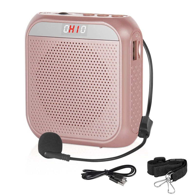 ZORBES® Voice-Amplifier Microphone Headset Set - 2200 mAh, Support TF Card/Flash Drive, with Strap Belt, Portable Voice Amplifier for Teachers ZORBES® Voice-Amplifier Microphone Headset Set - 2200 mAh, Support TF Card/Flash Drive, with Strap Belt, Portable Voice Amplifier for Teachers