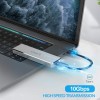ORICO Mini M.2 NVME SSD Enclosure Push-Open Aluminum NVME External Hard Drive Case USB3.1 Gen2 Type-C up to 2TB [SSD NOT Included]