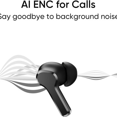 realme TechLife Buds T100 Bluetooth Truly Wireless in Ear Earbuds with mic, AI ENC for Calls, Google Fast Pair, 28 Hours Total Playback with Fast Char