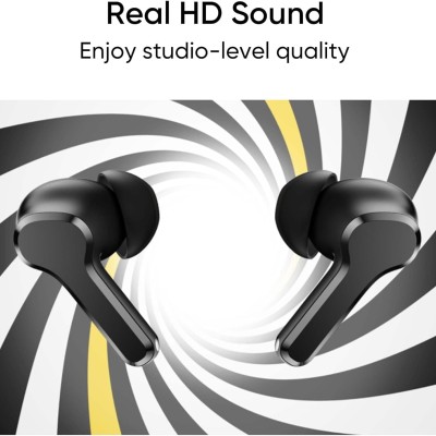 realme TechLife Buds T100 Bluetooth Truly Wireless in Ear Earbuds with mic, AI ENC for Calls, Google Fast Pair, 28 Hours Total Playback with Fast Char