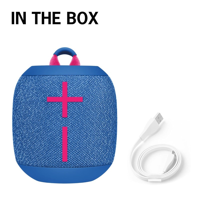 Ultimate Ears WONDERBOOM 3, Small Portable Wireless Bluetooth Speaker, Big Bass 360-Degree Sound for Outdoors, Waterproof, Dustproof IP67, Floatable, 40 m Range - Blue Ultimate Ears WONDERBOOM 3, Small Portable Wireless Bluetooth Speaker, Big Bass 360-Degree Sound for Outdoors, Waterproof, Dustproof IP67, Floatable, 40 m Range - Blue