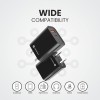Portronics Adapto 45 22.5 W Mobile Charger Adapter with Dual Port (USB A + PD Type C), Fast Charging, Short Circuit Protection, Wide Compatibility (Black) Portronics Adapto 45 22.5 W Mobile Charger Adapter with Dual Port (USB A + PD Type C), Fast Charging, Short Circuit Protection, Wide Compatibility (Black)