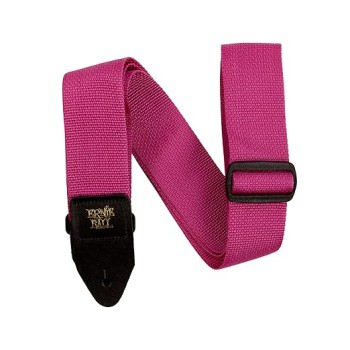 Ernieball 5355 Polypro Guitar Strap - Raspberry & Black