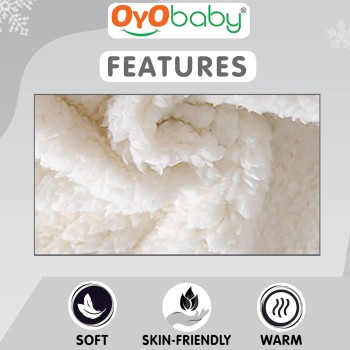 OYO BABY Baby Blanket New Born Babies Super Soft Baby Combo Wrapper Baby Sleeping Bag for Baby Boys, Baby Girls | All Season | Sleeping Bag | Nursing Baby Gifts(Pink & Grey Star Printed)