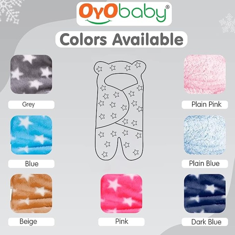 OYO BABY 3-in-1 Hooded Baby Blanket Wrapper - Pack of 2 (Star Pink and Blue) Towel for Baby Boy and Girl | All Season Soft Swaddle | 0-6 Months | Nursing Baby Gifts | Bath Robe OYO BABY 3-in-1 Hooded Baby Blanket Wrapper - Pack of 2 (Star Pink and Blue) Towel for Baby Boy and Girl | All Season Soft Swaddle | 0-6 Months | Nursing Baby Gifts | Bath Robe