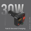 Portronics Auto 20 Smart Audio Connector with Mobile Charger(Type C + QC 3.0), Latest Bluetooth 5.1, 30W Output, Handsfree Calling, Powerful Bass Compatible with most Cars(Black) Portronics Auto 20 Smart Audio Connector with Mobile Charger(Type C + QC 3.0), Latest Bluetooth 5.1, 30W Output, Handsfree Calling, Powerful Bass Compatible with most Cars(Black)