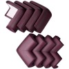 BabyPro BabyProofing Corner Guards (12mm, Pack of 8) with Strong Adhesive Tape by Certified Professional Childproofer for Covering Sharp Edges & Corners of Bed, Table & Furniture (Brown) BabyPro BabyProofing Corner Guards (12mm, Pack of 8) with Strong Adhesive Tape by Certified Professional Childproofer for Covering Sharp Edges & Corners of Bed, Table & Furniture (Brown)