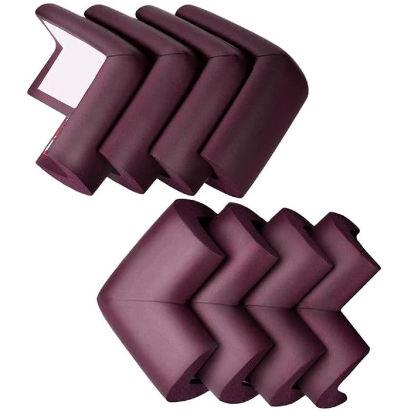 BabyPro BabyProofing Corner Guards (12mm, Pack of 8) with Strong Adhesive Tape by Certified Professional Childproofer for Covering Sharp Edges & Corners of Bed, Table & Furniture (Brown) BabyPro BabyProofing Corner Guards (12mm, Pack of 8) with Strong Adhesive Tape by Certified Professional Childproofer for Covering Sharp Edges & Corners of Bed, Table & Furniture (Brown)
