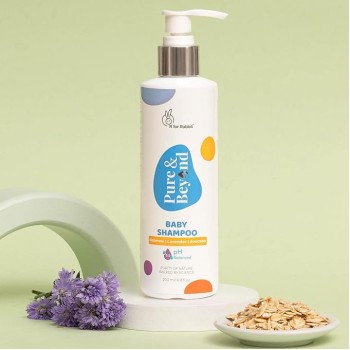 R for Rabbit Pure & Beyond Baby Shampoo for Kids, No Tears, Ph 5.5 Mild & Gentle With Natural Oatmeal and Avacado (200 ml)