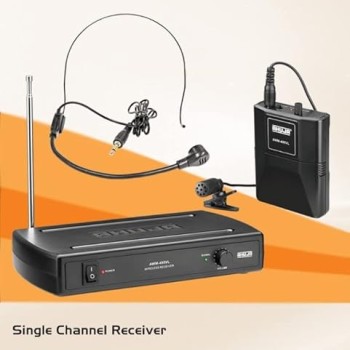 AHUJA AWM-495VL WIRELESS TIE CLIP AND HEADBAND MICROPHONE