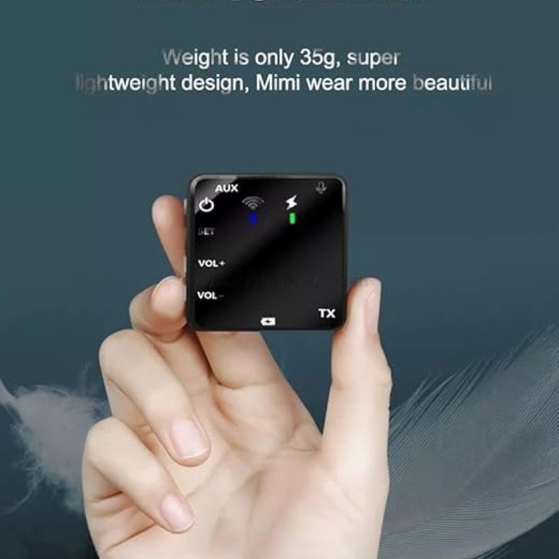 Wireless Lavalier Microphone 50M Range for Video Recording DSLR Camera Wireless Lavalier Microphone 50M Range for Video Recording DSLR Camera