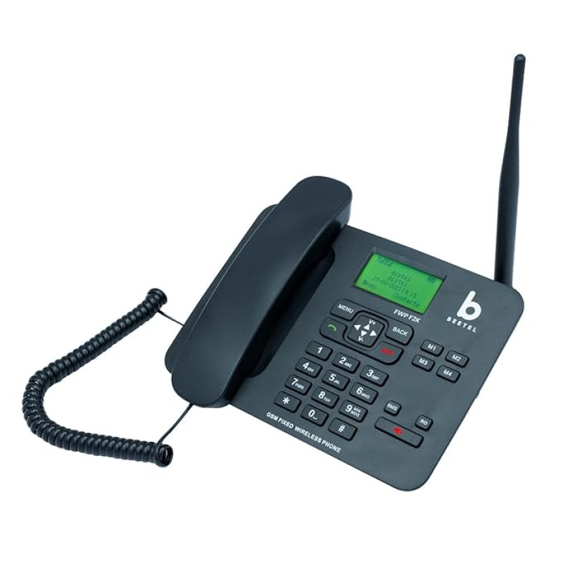 Beetel F2K GSM Fixed Wireless Phone, LCD Display, Supports Quad Band, Dual Sim, Hotline with Keypad Lock, Alarm, Calculator, Calendar, Low Battery Alert, Two-Way Speaker, 4 Direct Memory Keys (Black) Beetel F2K GSM Fixed Wireless Phone, LCD Display, Supports Quad Band, Dual Sim, Hotline with Keypad Lock, Alarm, Calculator, Calendar, Low Battery Alert, Two-Way Speaker, 4 Direct Memory Keys (Black)