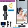 Careflection Microfone de lapela sem fio duplo K9 Plug and Play, sem necessidade de aplicativo e microfone de colarinho Bluetooth para todos os dispositivos iPhone, iPad, Mac para YouTube, transmissão Careflection Microfone de lapela sem fio duplo K9 Plug and Play, sem necessidade de aplicativo e microfone de colarinho Bluetooth para todos os dispositivos iPhone, iPad, Mac para YouTube, transmissão
