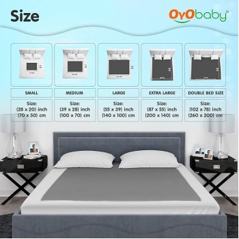 OYO BABY Extra Absorbent Waterproof Baby Dry Sheet Small Size (70x50cm) � Pack of 2 � Quick Dry Sheet for Bed Protector, Soft & Breathable Grey + Salmon Rose OYO BABY Extra Absorbent Waterproof Baby Dry Sheet Small Size (70x50cm) � Pack of 2 � Quick Dry Sheet for Bed Protector, Soft & Breathable Grey + Salmon Rose