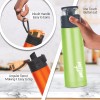 MILTON Atlantis 600 Thermosteel Insulated Bottle, 500 ml Water Bottles, 24 Hours Hot and Cold, Easy to Carry, Easy Grip, Rust Proof, Tea, Coffee, Office, Travel Bottle, Green MILTON Atlantis 600 Thermosteel Insulated Bottle, 500 ml Water Bottles, 24 Hours Hot and Cold, Easy to Carry, Easy Grip, Rust Proof, Tea, Coffee, Office, Travel Bottle, Green
