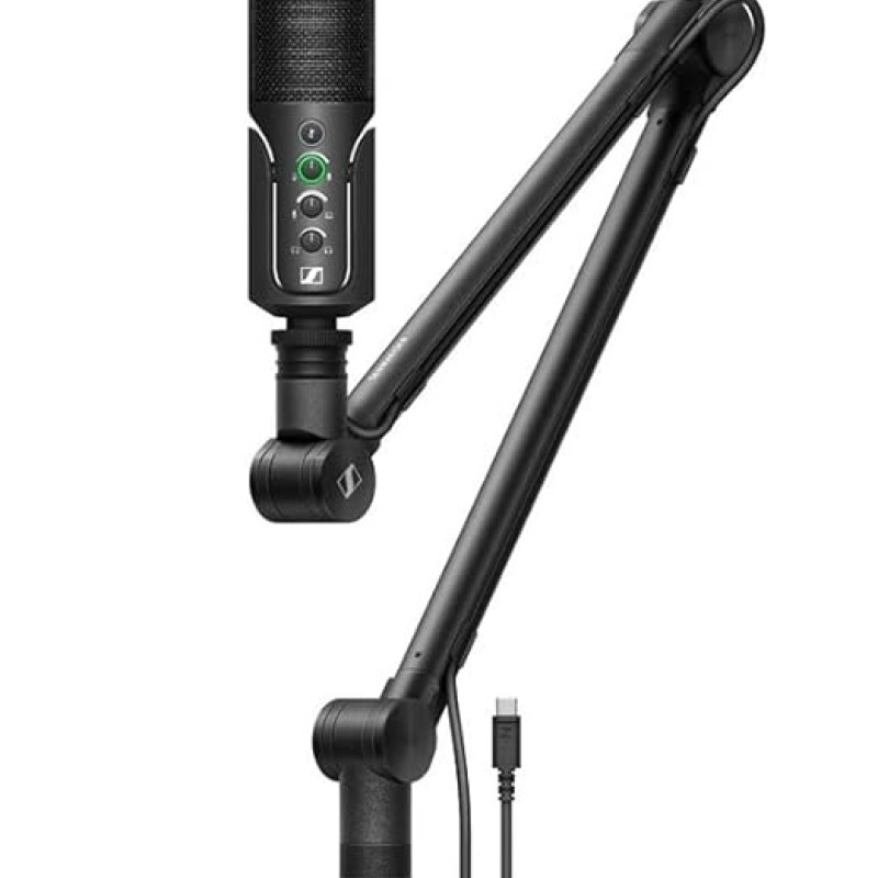 SENNHEISER Profile Streaming Set USB-C Condenser Microphone | Cardioid Pickup | Adjustable Boom Arm, Mute Function & Gain Control | Ideal for Streaming, Podcasting, & Recording SENNHEISER Profile Streaming Set USB-C Condenser Microphone | Cardioid Pickup | Adjustable Boom Arm, Mute Function & Gain Control | Ideal for Streaming, Podcasting, & Recording