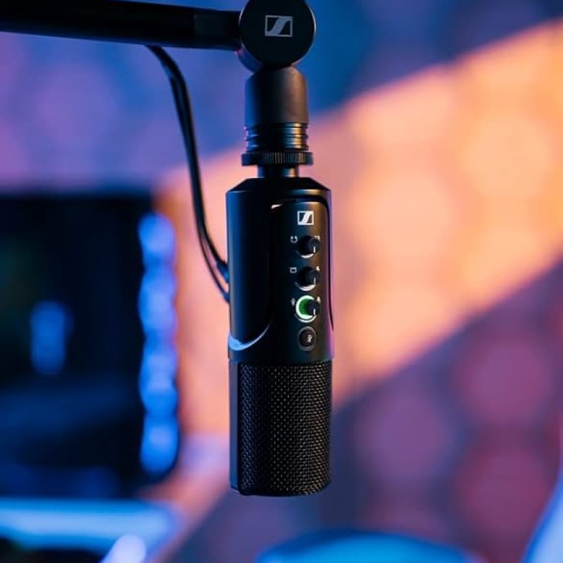 SENNHEISER Profile Streaming Set USB-C Condenser Microphone | Cardioid Pickup | Adjustable Boom Arm, Mute Function & Gain Control | Ideal for Streaming, Podcasting, & Recording SENNHEISER Profile Streaming Set USB-C Condenser Microphone | Cardioid Pickup | Adjustable Boom Arm, Mute Function & Gain Control | Ideal for Streaming, Podcasting, & Recording