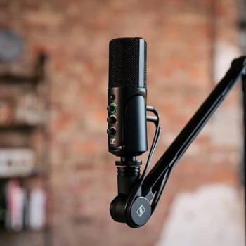 SENNHEISER Profile Streaming Set USB-C Condenser Microphone | Cardioid Pickup | Adjustable Boom Arm, Mute Function & Gain Control | Ideal for Streaming, Podcasting, & Recording SENNHEISER Profile Streaming Set USB-C Condenser Microphone | Cardioid Pickup | Adjustable Boom Arm, Mute Function & Gain Control | Ideal for Streaming, Podcasting, & Recording