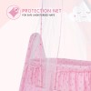 Supples Baby Cradle with Swing and Mosquito Net | Pink | for Babies up to 10 Months | Sturdy and Safe Design | 4 Wheels with Brakes | with Swing Lock and Storage Supples Baby Cradle with Swing and Mosquito Net | Pink | for Babies up to 10 Months | Sturdy and Safe Design | 4 Wheels with Brakes | with Swing Lock and Storage
