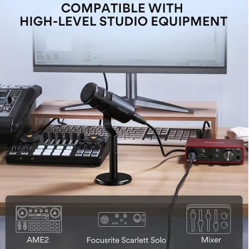 Maono PD100 Professional XLR Dynamic Microphone for Singing, YouTube Recording, Podcast, with Voice Isolation Technology, Metal Mic, Work for Audio Interface, Mixer Maono PD100 Professional XLR Dynamic Microphone for Singing, YouTube Recording, Podcast, with Voice Isolation Technology, Metal Mic, Work for Audio Interface, Mixer