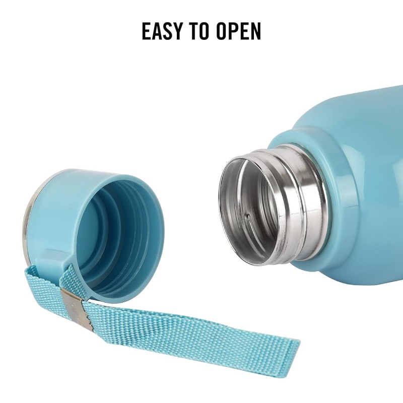 Cello Puro Steel-X Benz 900 | Leak Proof| Wide Mouth & Easy to Open | Insulated Inner Steel Water Bottle | 730ml | Turquoise Cello Puro Steel-X Benz 900 | Leak Proof| Wide Mouth & Easy to Open | Insulated Inner Steel Water Bottle | 730ml | Turquoise