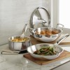 Bergner Tripro Triply Stainless Steel 4 Pc Cookware Set, 24 cm Indian Wok/Kadai with Lid, 22 cm Frypan, 16 cm Tea Pan, Even and Fast Heating, Induction Bottom, Gas Ready, Silver Bergner Tripro Triply Stainless Steel 4 Pc Cookware Set, 24 cm Indian Wok/Kadai with Lid, 22 cm Frypan, 16 cm Tea Pan, Even and Fast Heating, Induction Bottom, Gas Ready, Silver