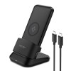 Spigen 3in1 10000mAh Wireless Charging Power Bank with USB-A | USB-C 20W Fast Charging, Included Type C to C Cable, Lithium Polymer - Black Spigen 3in1 10000mAh Wireless Charging Power Bank with USB-A | USB-C 20W Fast Charging, Included Type C to C Cable, Lithium Polymer - Black
