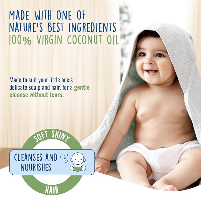 Parachute Advansed Baby Shampoo for Kids |Clear| Doctor Certified | Tear Free | Tender Coconut Water & Virgin Coconut Oil | Soft & Shiny Hair | 200ml Parachute Advansed Baby Shampoo for Kids |Clear| Doctor Certified | Tear Free | Tender Coconut Water & Virgin Coconut Oil | Soft & Shiny Hair | 200ml