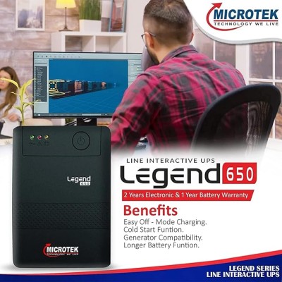 Microtek Line Interactive Legend 650 UPS System an Ideal Power Backup & Protection Microtek Line Interactive Legend 650 UPS System an Ideal Power Backup & Protection