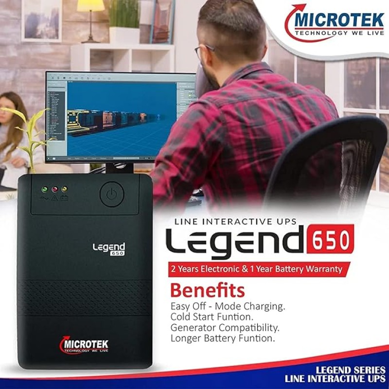 Microtek Line Interactive Legend 650 UPS System an Ideal Power Backup & Protection Microtek Line Interactive Legend 650 UPS System an Ideal Power Backup & Protection