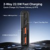 boAt Energyshroom PB300 Powerbank with 10000mAh Battery, 22.5w Fast Charging, 12-Layer Smart IC Protection, LED Indicators and Aluminum Alloy Casing USB Type-C Input (Carbon Black) boAt Energyshroom PB300 Powerbank with 10000mAh Battery, 22.5w Fast Charging, 12-Layer Smart IC Protection, LED Indicators and Aluminum Alloy Casing USB Type-C Input (Carbon Black)