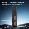 boAt Energyshroom PB300 Powerbank with 10000mAh Battery, 22.5w Fast Charging, USB Type-C Input, 12-Layer Smart IC Protection, LED Indicators and Aluminum Alloy Casing (Steel Blue) boAt Energyshroom PB300 Powerbank with 10000mAh Battery, 22.5w Fast Charging, USB Type-C Input, 12-Layer Smart IC Protection, LED Indicators and Aluminum Alloy Casing (Steel Blue)