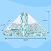 Bumtum Baby Horse Mosquito Net & Neck Throw Pillow, Baby Gadda Set for New Born, 0-6 Month, Printed Baby Bedding, Baby Sleeping Bed of 71Cm X 47Cm X 5Cm, Sky Blue, Cotton, Free Size Bumtum Baby Horse Mosquito Net & Neck Throw Pillow, Baby Gadda Set for New Born, 0-6 Month, Printed Baby Bedding, Baby Sleeping Bed of 71Cm X 47Cm X 5Cm, Sky Blue, Cotton, Free Size