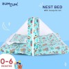 Bumtum Baby Horse Mosquito Net & Neck Throw Pillow, Baby Gadda Set for New Born, 0-6 Month, Printed Baby Bedding, Baby Sleeping Bed of 71Cm X 47Cm X 5Cm, Sky Blue, Cotton, Free Size Bumtum Baby Horse Mosquito Net & Neck Throw Pillow, Baby Gadda Set for New Born, 0-6 Month, Printed Baby Bedding, Baby Sleeping Bed of 71Cm X 47Cm X 5Cm, Sky Blue, Cotton, Free Size