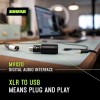 Shure MVX2U XLR-to-USB Digital Interface with Headphone Jack, Integrated Pre-amp with 60dB Gain Control, Zero-Latency Monitoring, 48V Phantom Power, ShurePlus Desktop App, 1m USB-C Cable Shure MVX2U XLR-to-USB Digital Interface with Headphone Jack, Integrated Pre-amp with 60dB Gain Control, Zero-Latency Monitoring, 48V Phantom Power, ShurePlus Desktop App, 1m USB-C Cable