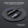Portronics ikonnect L+ 8Pin to 3.5mm Aux Cable with 1M Length, Nylon Braided, Metal Heads, Gold Plated Connector Compatible with Cars, Mobiles, Headphones & Home Theatres(Black) Portronics ikonnect L+ 8Pin to 3.5mm Aux Cable with 1M Length, Nylon Braided, Metal Heads, Gold Plated Connector Compatible with Cars, Mobiles, Headphones & Home Theatres(Black)
