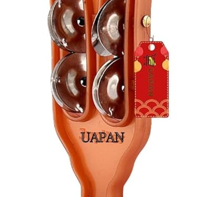 UAPAN Plastic Taal Kanjira/Kartal Musical Instrument for Kirtan I Puja-Bhajans I Pair of 1 UAPAN Plastic Taal Kanjira/Kartal Musical Instrument for Kirtan I Puja-Bhajans I Pair of 1