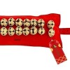 UAPAN 2 line Brass Ghungroo Ankle Bells Velvet Red Pad for Classical,Baratnatyam,Odissi,Kathak Dance with Adjustable Strap (Valvet, Belt) UAPAN 2 line Brass Ghungroo Ankle Bells Velvet Red Pad for Classical,Baratnatyam,Odissi,Kathak Dance with Adjustable Strap (Valvet, Belt)