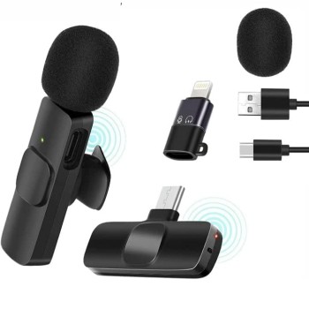 HUMBLE 2 in 1 Wireless Dynamic Lapel Collar Mic Voice Recording Filter Microphone with Receiver Compatible with Apple and All Type-C Mobile Phones for Live Shows, Interview & Vlog Short Video HUMBLE 2 in 1 Wireless Dynamic Lapel Collar Mic Voice Recording Filter Microphone with Receiver Compatible with Apple and All Type-C Mobile Phones for Live Shows, Interview & Vlog Short Video