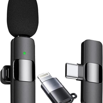 HUMBLE 2 in 1 Wireless Dynamic Lapel Collar Mic Voice Recording Filter Microphone with Receiver Compatible with Apple and All Type-C Mobile Phones for Live Shows, Interview & Vlog Short Video HUMBLE 2 in 1 Wireless Dynamic Lapel Collar Mic Voice Recording Filter Microphone with Receiver Compatible with Apple and All Type-C Mobile Phones for Live Shows, Interview & Vlog Short Video