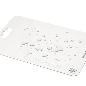 Clazkit Stainless Steel Chopping Board Vegetable,Fruit Cutting, Kneeding, Cake Prep, Heavy Duty Chopping-Board (Size 31.8CM X 21CM)