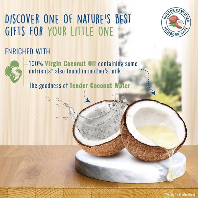 Parachute Advansed Baby Shampoo for Kids | Doctor Certified | Tear Free | Tender Coconut Water & Virgin Coconut Oil | Soft & Shiny Hair | 410ml Parachute Advansed Baby Shampoo for Kids | Doctor Certified | Tear Free | Tender Coconut Water & Virgin Coconut Oil | Soft & Shiny Hair | 410ml