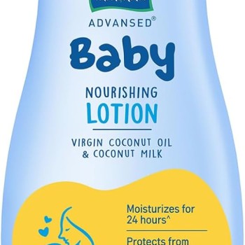Parachute Advansed Baby Lotion for New Born Babies | Doctor Certified | Virgin Coconut Oil & Coconut Milk | Ph 5.5 | 24 Hour Moisturization | 410ml