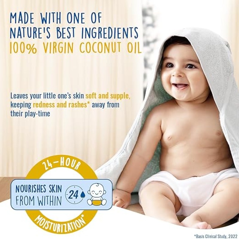 Parachute Advansed Baby Lotion for New Born Babies | Doctor Certified | Virgin Coconut Oil & Coconut Milk | Ph 5.5 | 24 Hour Moisturization | 410ml Parachute Advansed Baby Lotion for New Born Babies | Doctor Certified | Virgin Coconut Oil & Coconut Milk | Ph 5.5 | 24 Hour Moisturization | 410ml