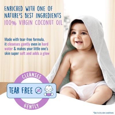 Parachute Advansed Baby Gentle Wash for New Born | Enriched with Virgin Coconut Oil | Gently cleanses in Hard water | Doctor certified | 410 ML Parachute Advansed Baby Gentle Wash for New Born | Enriched with Virgin Coconut Oil | Gently cleanses in Hard water | Doctor certified | 410 ML