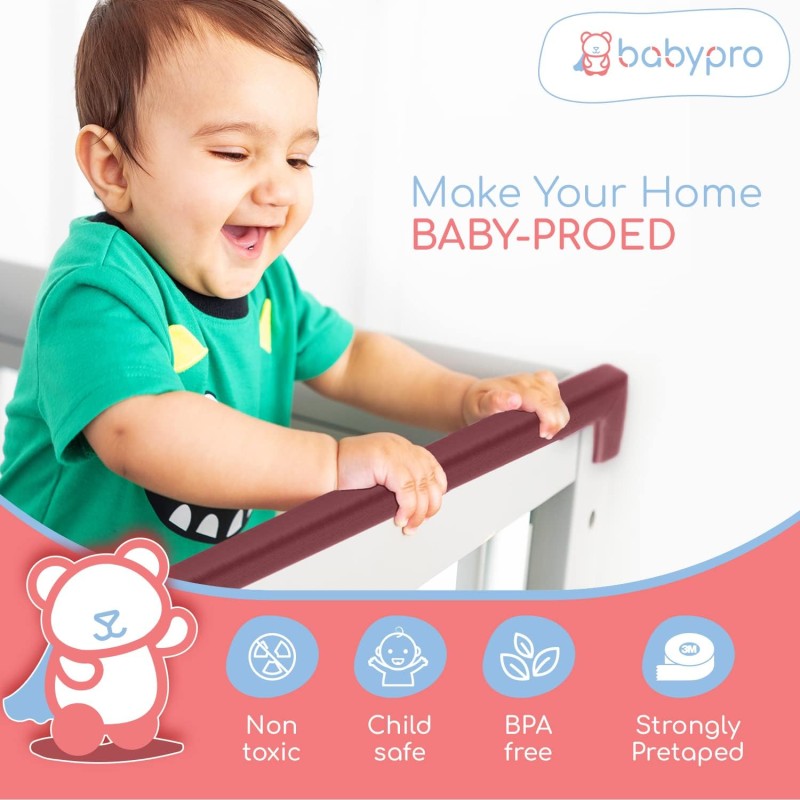 BabyPro BabyProofing Edge Guard (12mm, Pack of 1) with Strong Adhesive Tape by Certified Professional Childproofer, 2 Meter Long for Furniture Corner BabyPro BabyProofing Edge Guard (12mm, Pack of 1) with Strong Adhesive Tape by Certified Professional Childproofer, 2 Meter Long for Furniture Corner