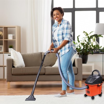 BLACK+DECKER BDWD08-B1 Wet and Dry Vacuum Cleaner with Cannister Body, 1000 W, Powerful Suction, 8L Capacity, 220V Vacuum Cleaner for Home Use, 1 Year Manufacturer Warranty(Red/Black) BLACK+DECKER BDWD08-B1 Wet and Dry Vacuum Cleaner with Cannister Body, 1000 W, Powerful Suction, 8L Capacity, 220V Vacuum Cleaner for Home Use, 1 Year Manufacturer Warranty(Red/Black)