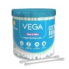 Vega Baby & Mom Cotton Buds (200 Buds, 400 Tips) (PP Can) | for Baby's Hygiene & Care | 100% Cotton |100% Care | Gently Clean Baby Skin | Convenient Pack Sizes, (VBHA3-04) Vega Baby & Mom Cotton Buds (200 Buds, 400 Tips) (PP Can) | for Baby's Hygiene & Care | 100% Cotton |100% Care | Gently Clean Baby Skin | Convenient Pack Sizes, (VBHA3-04)