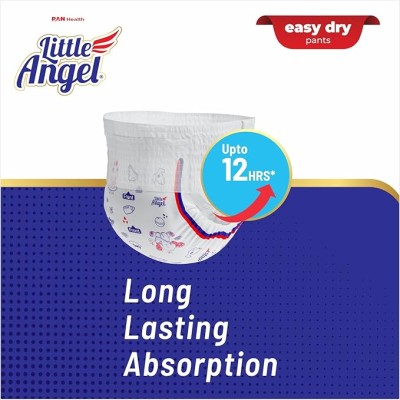 Little Angel Baby Easy Dry Diaper Pants With 12 Hrs Absorption Medium (M) Size 74 Count, 7-12 Kgs - M (74 Pieces) Little Angel Baby Easy Dry Diaper Pants With 12 Hrs Absorption Medium (M) Size 74 Count, 7-12 Kgs - M (74 Pieces)